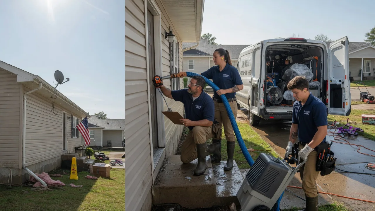 Ceiling Water Damage Restoration in Vivian, LA near me